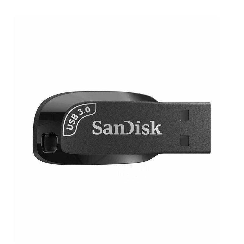 فلش مموری سن دیسک مدل ULTRA SHIFT CZ410 ظرفیت 128GB، سرعت خواندن 100MB/s، مجهز به USB 3.1 با سرعت 15 برابر USB 2.0، دارای نرم‌افزار امنیتی و بازیابی فایل، مناسب ضبط خودرو و تلویزیون