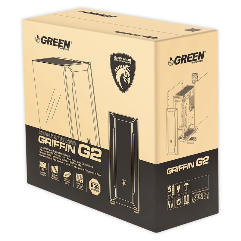 کیس کامپیوتر گیمینگ گرین مدل G2
