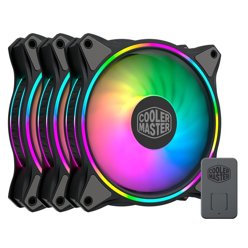 فن کیس کولر مستر مدل MasterFan MF120 Halo 3in1 بسته سه عددی