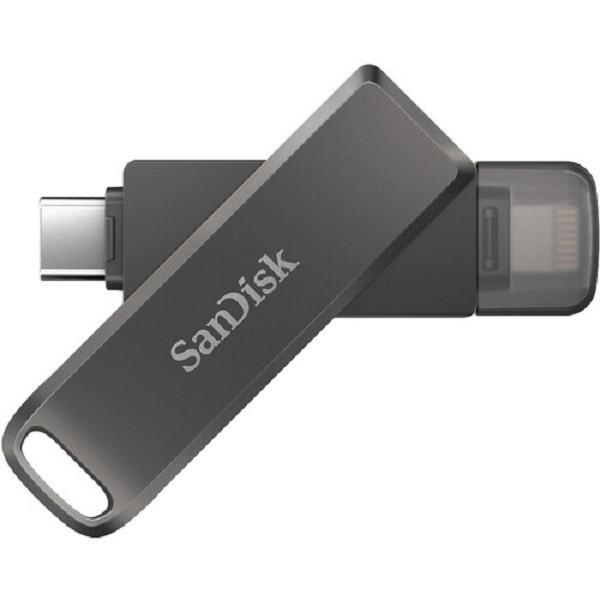 فلش مموری لایتنینگ و USB3.1 سن دیسک مدل IXPAND LUXE ظرفیت 64 گیگابایت