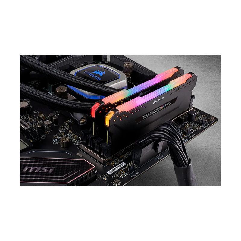  رم دسکتاپ DDR4 دو کاناله 3600 مگاهرتز CL18 کورسیر مدل VENGEANCE RGB PRO ظرفیت 32 گیگابایت