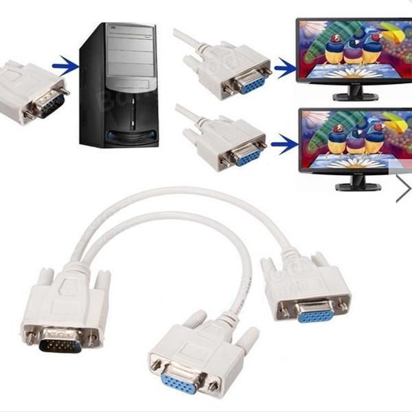 کابل  1 به 2 VGA  دی نت مدل D-NET 1M-2F طول 0.2 متر