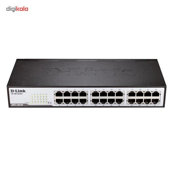 سوییچ 24 پورت غیر مدیریتی و دسکتاپ دی-لینک مدل DES-1024D