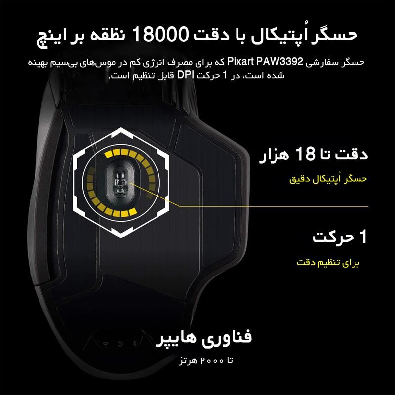 ماوس مخصوص بازی کورسیر مدل DARKCORE RGB PRO SE