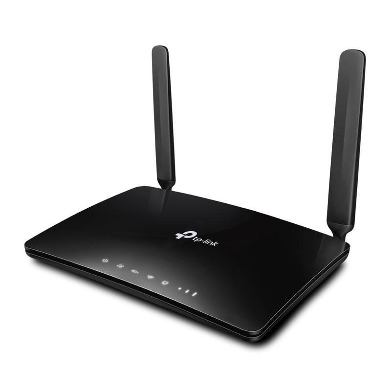 مودم 4.5G تی پی-لینک مدل Archer MR600 V2 با پشتیبانی از شبکه 4G+، سرعت انتقال تا 300 مگابیت، آنتن جداشونده، فرکانس 2.4 و 5 گیگاهرتز، اتصال همزمان 64 دستگاه و 4 پورت گیگابیتی LAN