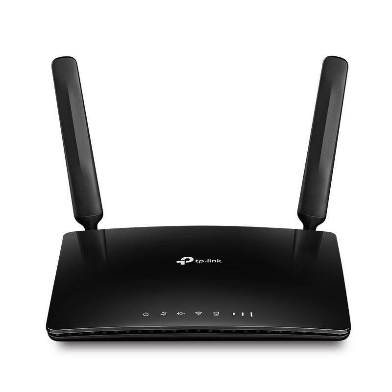 مودم 4.5G تی پی-لینک مدل Archer MR600 V2 با پشتیبانی از شبکه 4G+، سرعت انتقال تا 300 مگابیت، آنتن جداشونده، فرکانس 2.4 و 5 گیگاهرتز، اتصال همزمان 64 دستگاه و 4 پورت گیگابیتی LAN