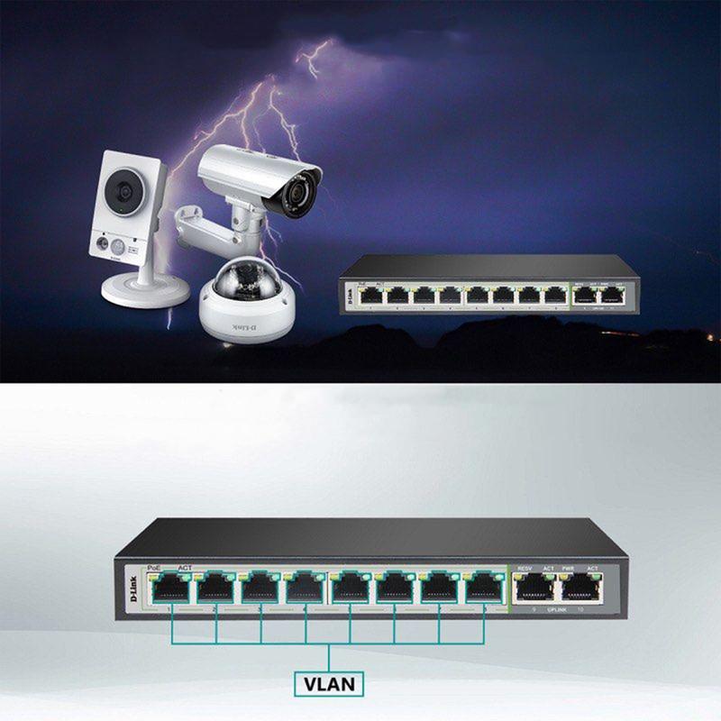 سوییچ 10 پورت POE دی-لینک مدل DGS-F1010P-E