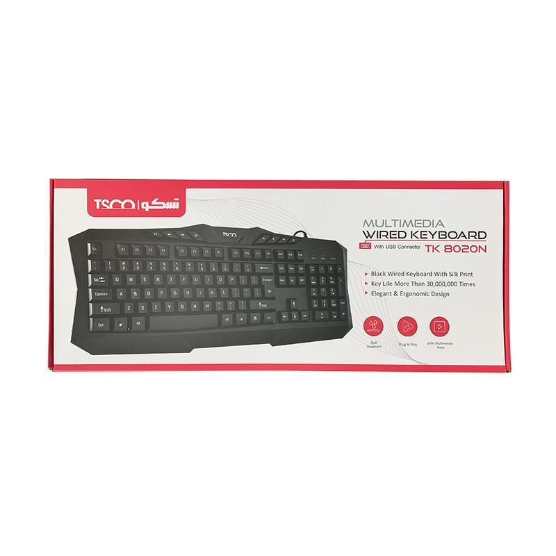 کیبورد تسکو مدل TK 8020N، سوییچ ممبران، Full-Size