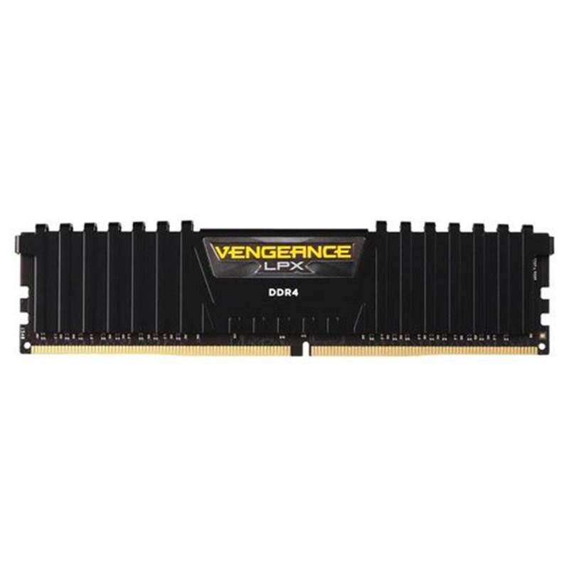 رم دسکتاپ کورسیر مدل VENGEANCE LPX DDR4 تک کاناله ظرفیت 8 گیگابایت فرکانس 3200 مگاهرتز تایمینگ CL16 با هیت‌سینک خنک‌کننده