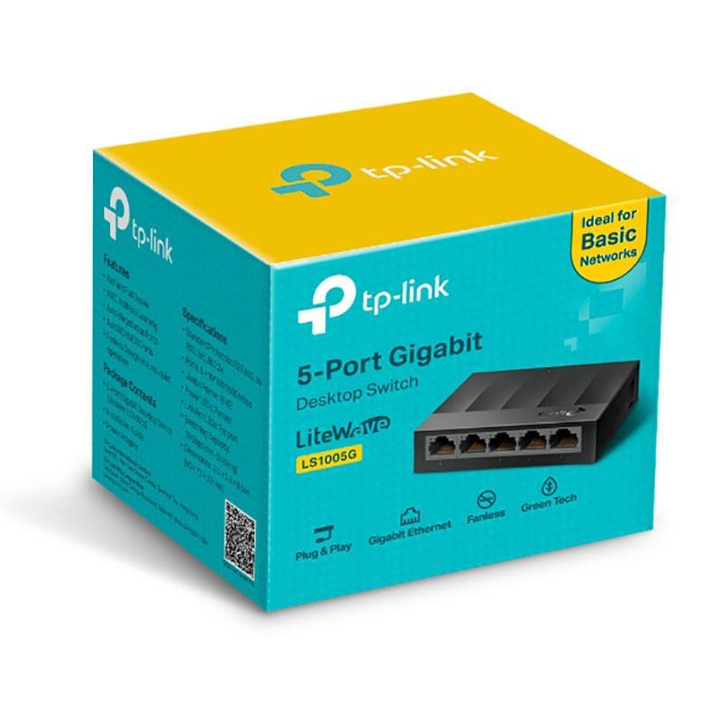 سوییچ 5 پورت گیگابیتی و دسکتاپ تی پی-لینک مدل LS1005G