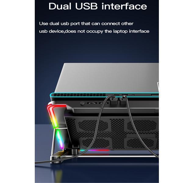 پایه خنک کننده لپ تاپ کول کلد مدل F5-RGB