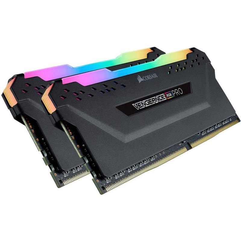 رم دسکتاپ کورسیر Vengeance RGB Pro DDR4 دوکاناله 32 گیگابایت 3600 مگاهرتز CL18 با هیت‌سینک خنک‌کننده و ماژول DIMM