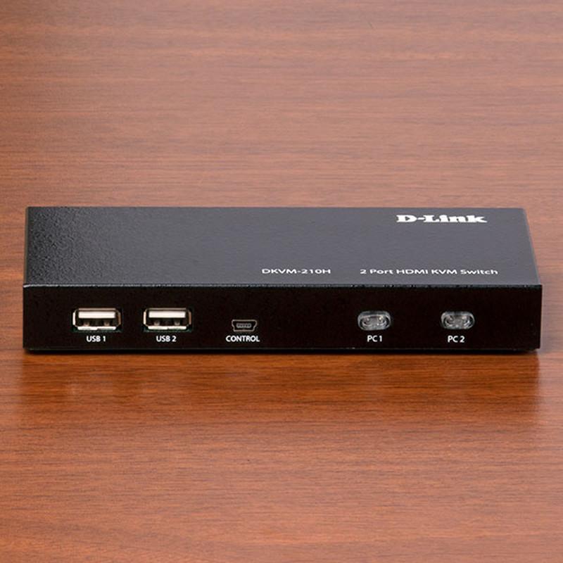 سوییچ 2 پورت KVM دی لینک مدل DKVM-210H