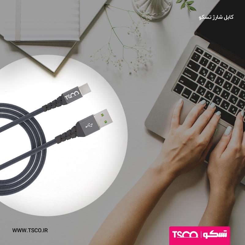کابل تبدیل USB به USB-C تسکو مدل TC C193 طول 1 متر