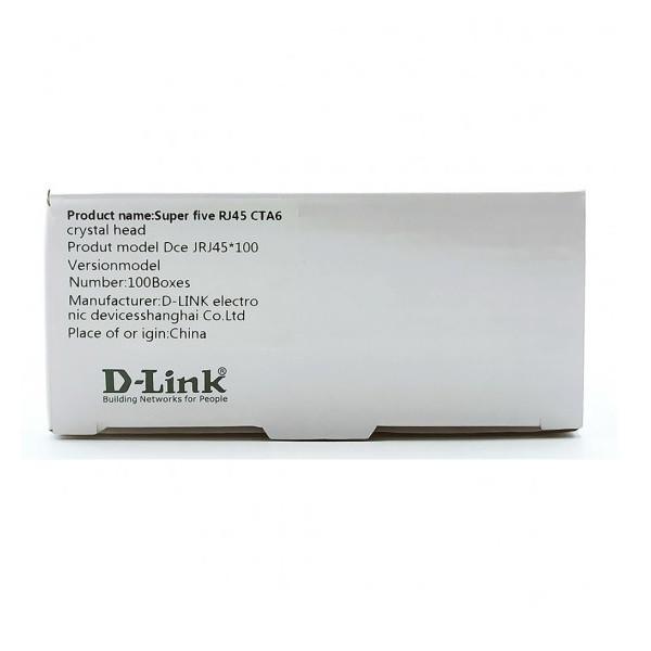 سوکت شبکه CAT6 دی لینک مدل Dce JRJ45 بسته 100 عددی
