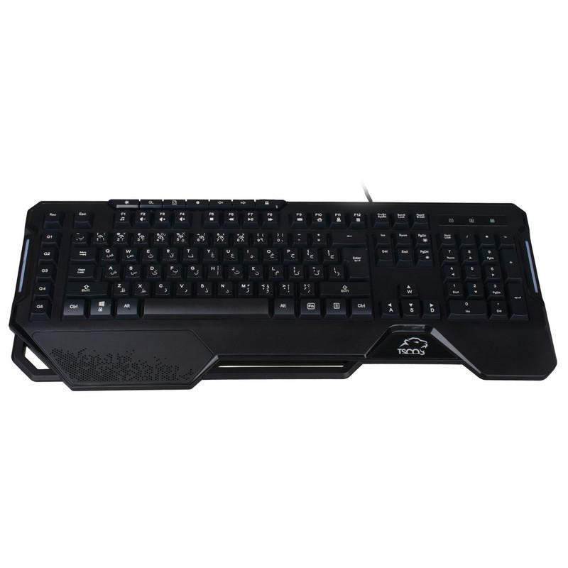 کیبورد گیمینگ تسکو مدل GK 8126، سوییچ ممبران، Full-Size، نورپردازی RGB