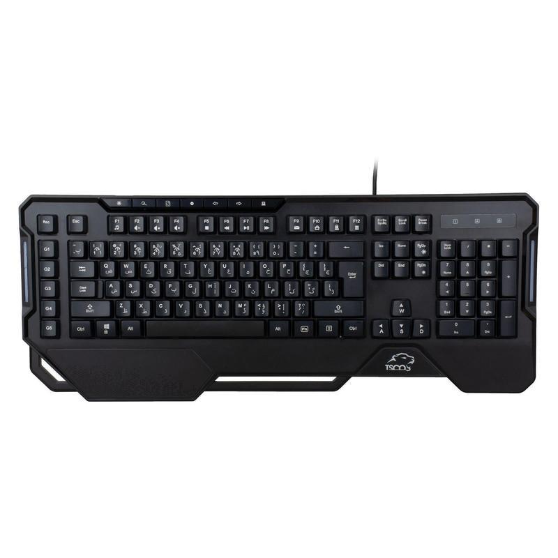 کیبورد گیمینگ تسکو مدل GK 8126، سوییچ ممبران، Full-Size، نورپردازی RGB