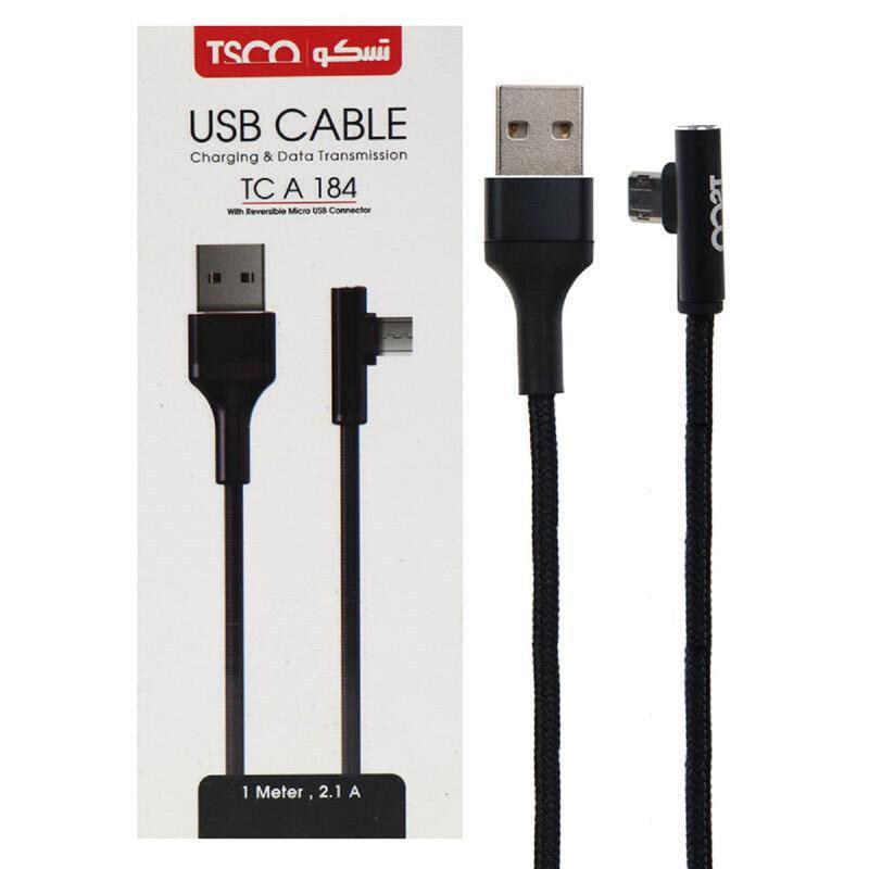 کابل تبدیل USB به microUSB تسکو مدل TC A184 طول 1 متر