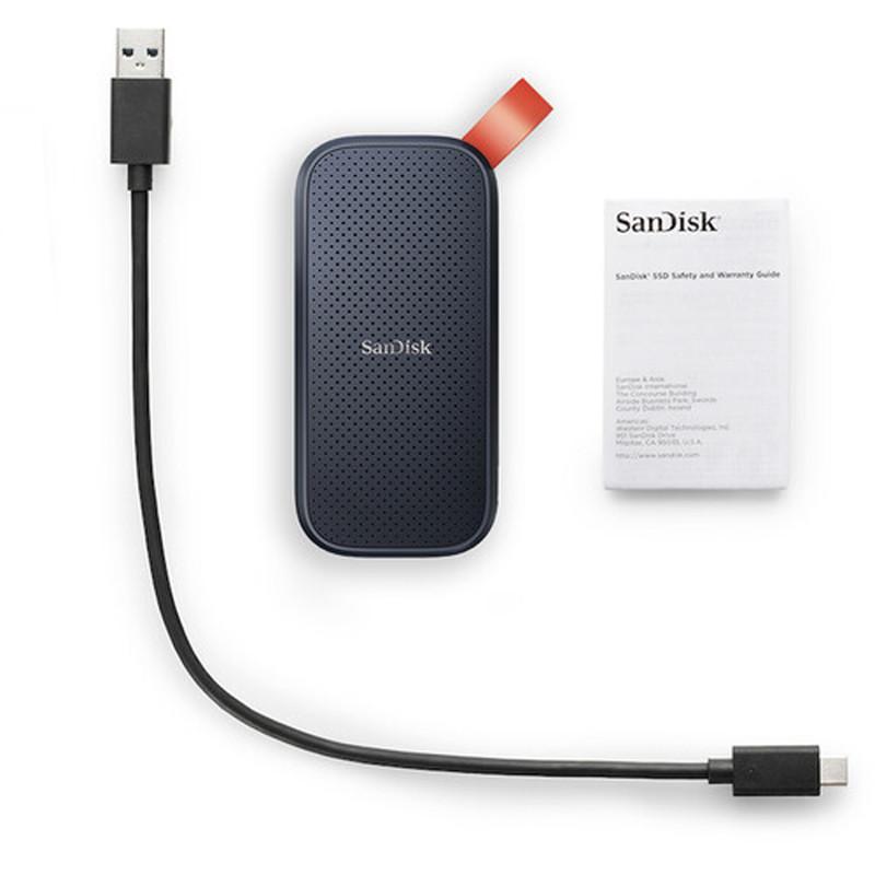 اس اس دی اکسترنال سن دیسک مدل PORTABLE E30 ظرفیت 2 ترابایت رابط USB 3.2 Gen2