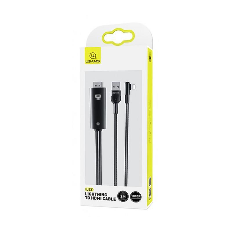 کابل تبدیل USB به لایتنینگ / HDMI یوسمز مدل US-SJ442 طول 2 متر