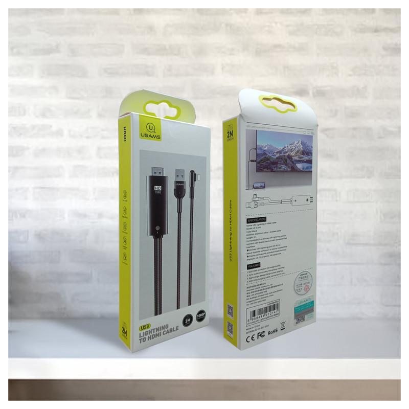 کابل تبدیل USB به لایتنینگ / HDMI یوسمز مدل US-SJ442 طول 2 متر