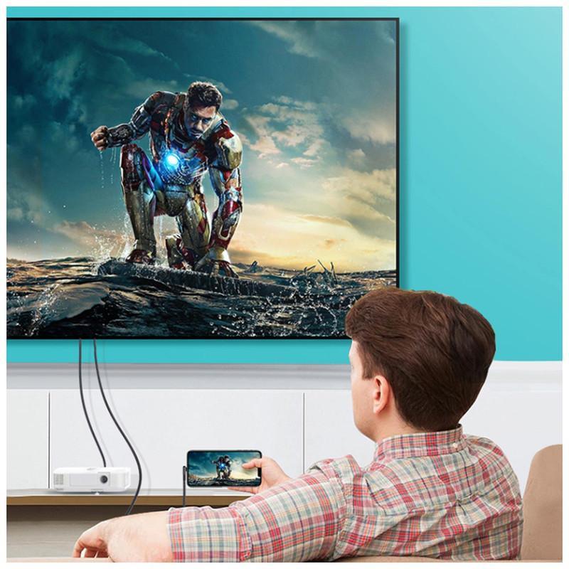کابل تبدیل USB به لایتنینگ / HDMI یوسمز مدل US-SJ442 طول 2 متر