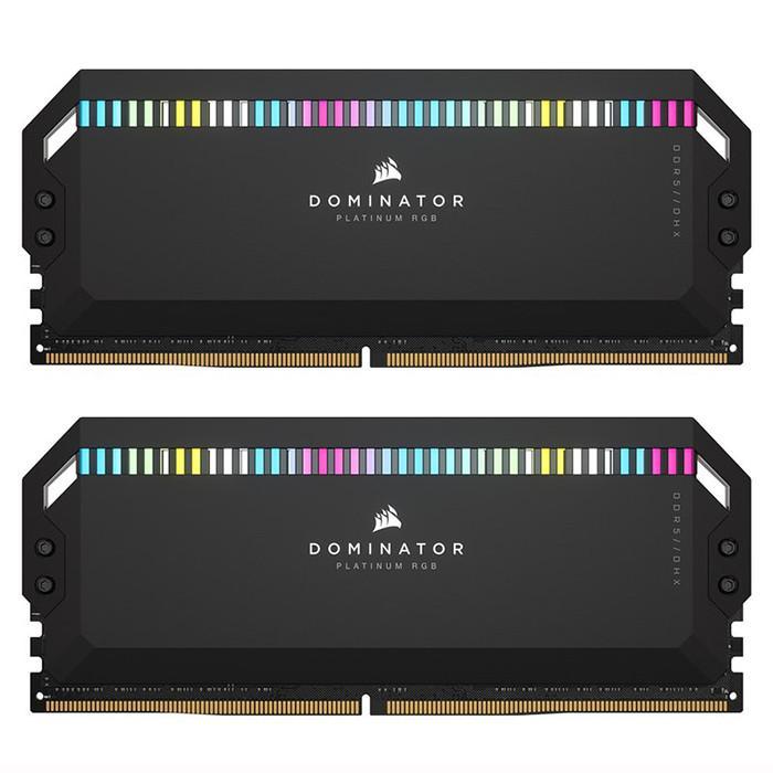 رم دسکتاپ DDR5 دو کاناله 5200 مگاهرتز CL40 کورسیر مدل Dominator Platinum RGB ظرفیت 32 گیگابایت