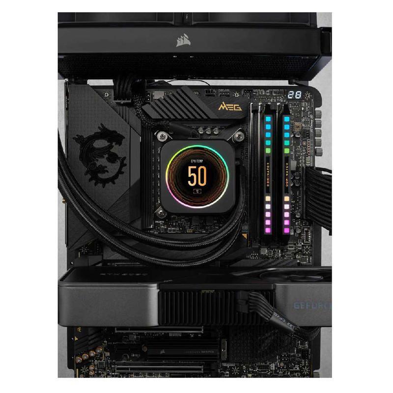 رم دسکتاپ DDR5 دو کاناله 5200 مگاهرتز CL40 کورسیر مدل Dominator Platinum RGB ظرفیت 32 گیگابایت