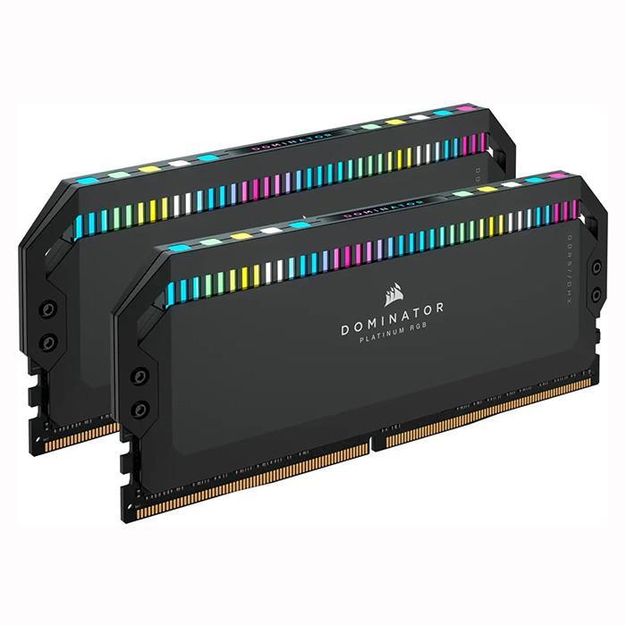 رم دسکتاپ کورسیر Dominator Platinum RGB دو کاناله 64 گیگابایت 5200 مگاهرتز DDR5 تایمینگ CL40 و ولتاژ 1.1 ولت