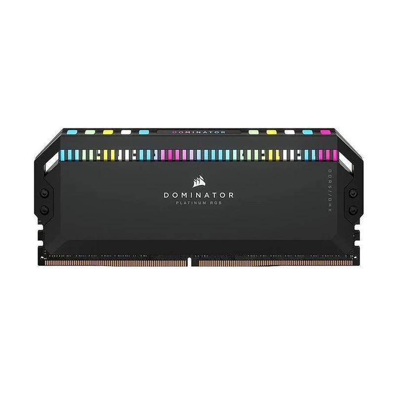 رم دسکتاپ کورسیر Dominator Platinum RGB دو کاناله 64 گیگابایت 5200 مگاهرتز DDR5 تایمینگ CL40 و ولتاژ 1.1 ولت