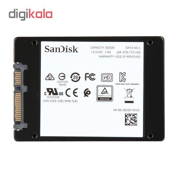 اس اس دی اینترنال سن دیسک مدل ULTRA 3D ظرفیت 500 گیگابایت