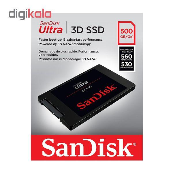 اس اس دی اینترنال سن دیسک مدل ULTRA 3D ظرفیت 500 گیگابایت
