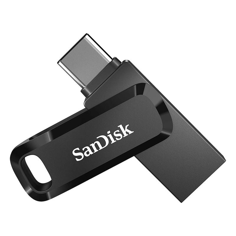 فلش مموری سن دیسک Ultra Dual Drive Go ظرفیت 256 گیگابایت با درگاه USB Type-C مقاوم در برابر خش، شوک، لرزش و گرد و غبار