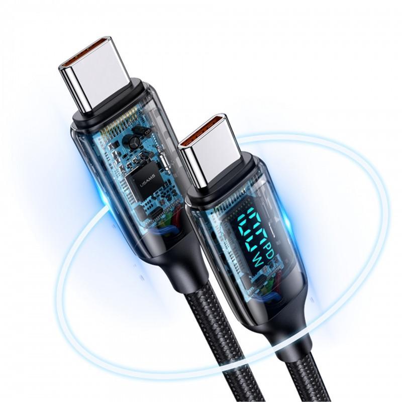 کابل تبدیل USB-C به USB-C یوسمز مدل Sj546 طول 1.2 متر