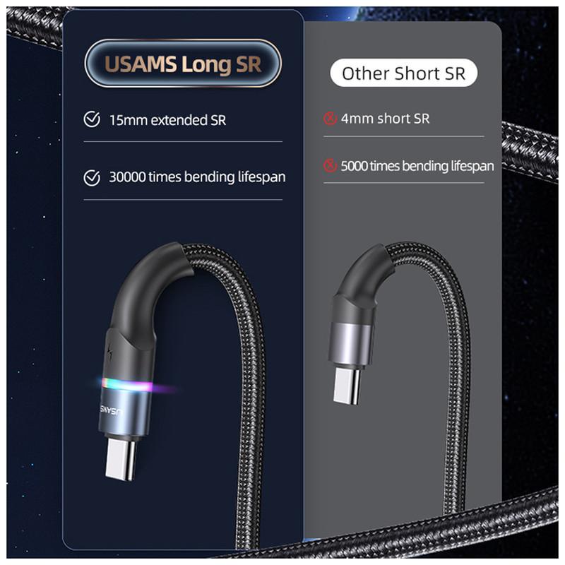 کابل تبدیل USB-C یوسمز مدل US-SJ537 طول 1.2 متر