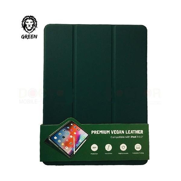 کیف کلاسوری گرین مدل Premium vegan leather مناسب برای تبلت اپل iPad 10.2 2019 / 10.2 2020