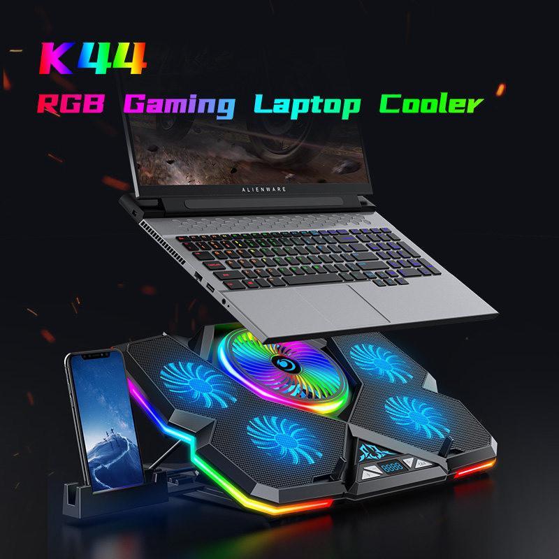 پایه خنک کننده لپ تاپ کول کلد مدل k44-1 RGB 
