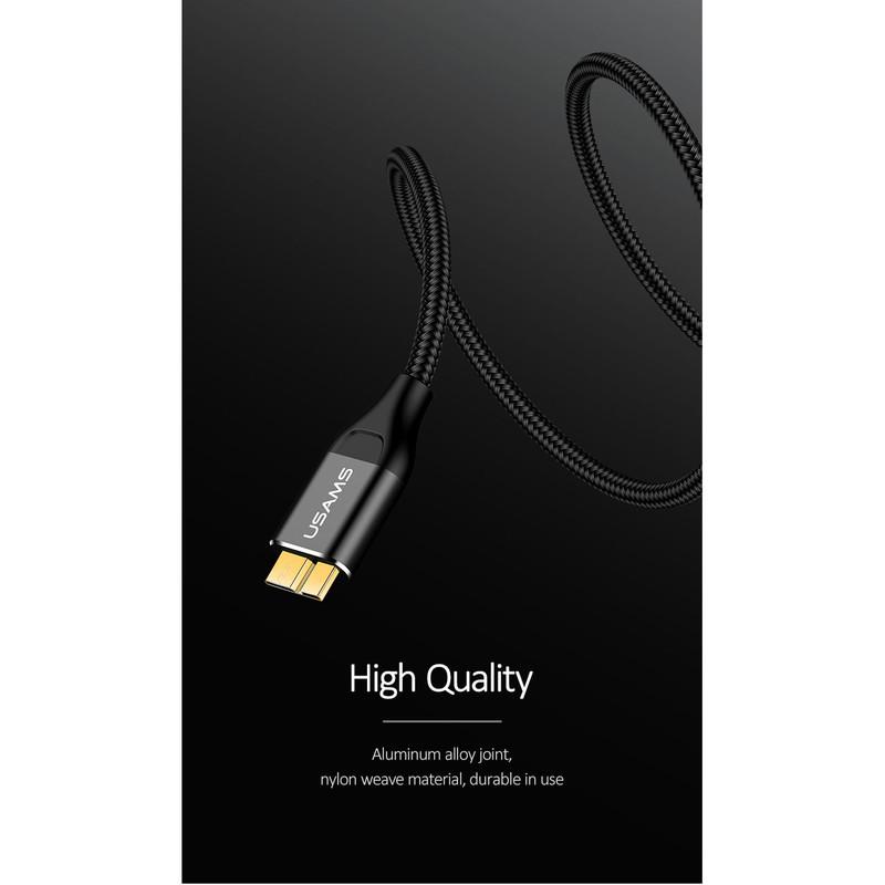 کابل هارد USB 3.0 یوسمز مدل US-SJ272 U19 طول 1 متر