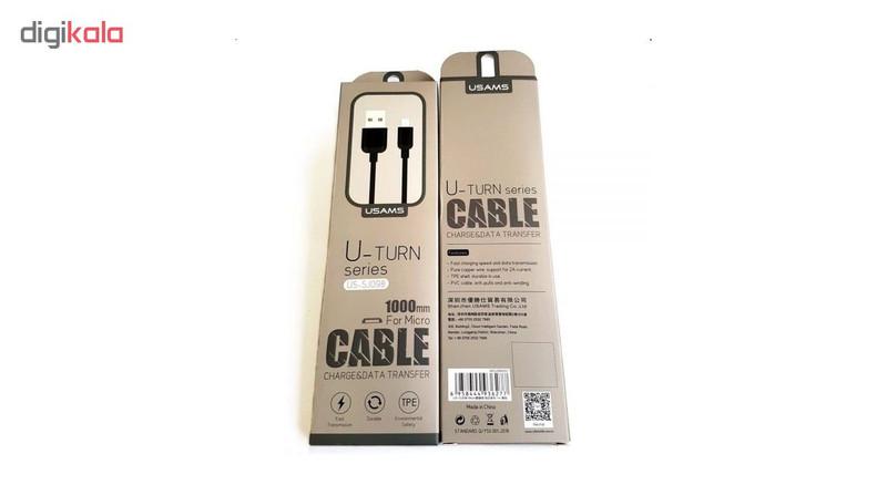 کابل تبدیل USB به microUSB یوسامز سری U-TURN مدل US-SJ۰۹۸ طول 1 متر