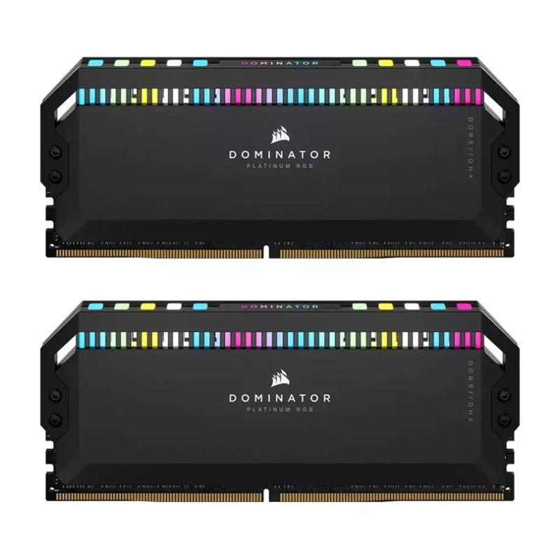 رم دسکتاپ DDR5 دو کاناله 5600 مگاهرتز CL36 کورسیر مدل Dominator Platinum RGB ظرفیت 32 گیگابایت