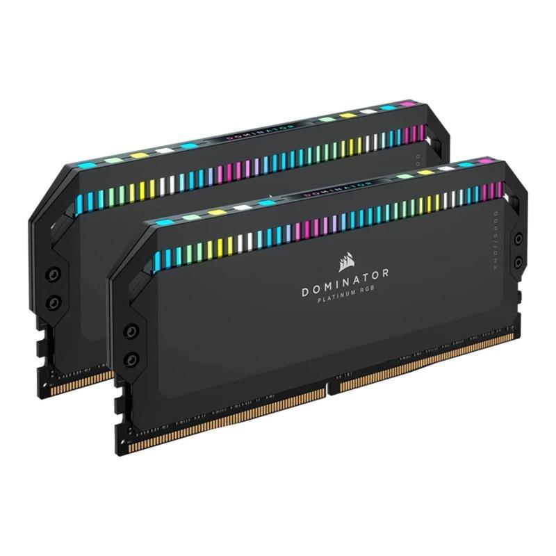 رم دسکتاپ DDR5 دو کاناله 5600 مگاهرتز CL36 کورسیر مدل Dominator Platinum RGB ظرفیت 32 گیگابایت