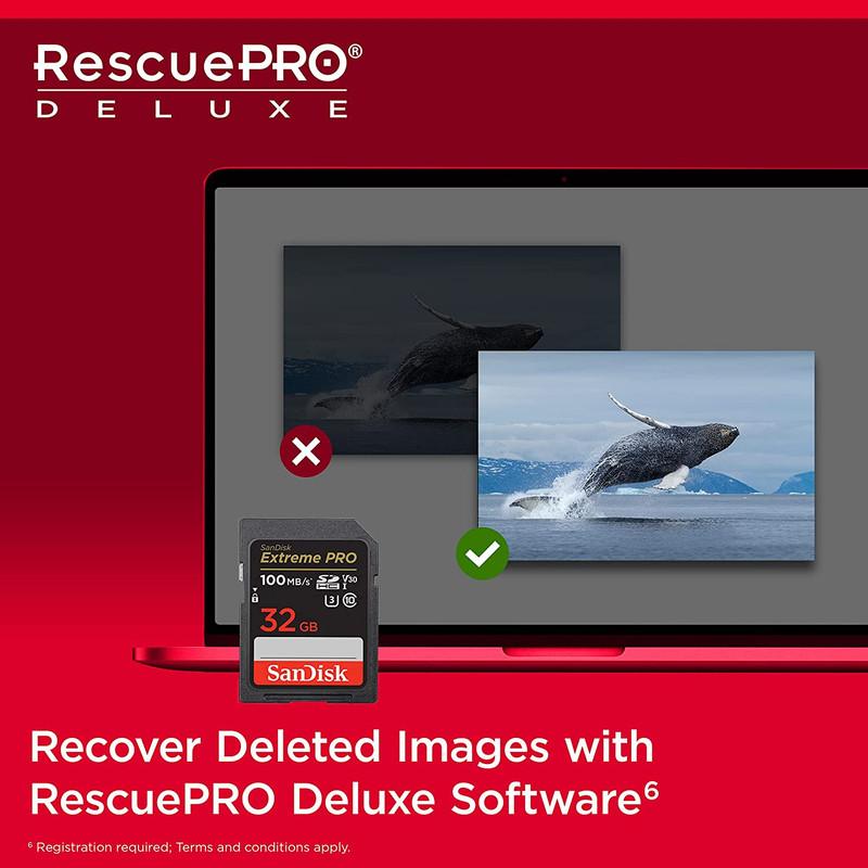 کارت حافظه SDHC سن دیسک مدل Extreme Pro V30 کلاس 10 استاندارد UHS-I U3 سرعت 100mbps ظرفیت 32 گیگابایت