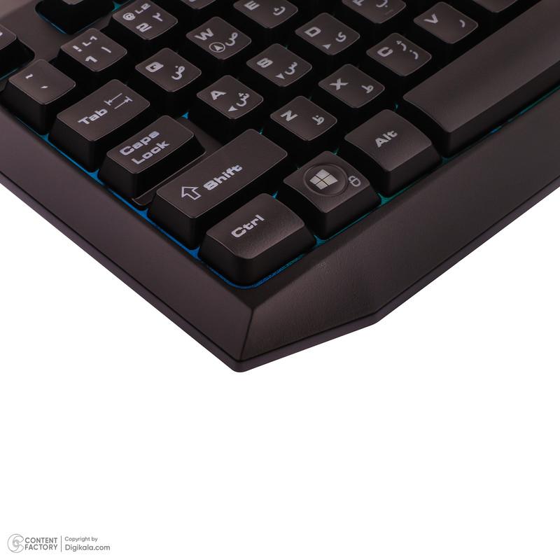 کیبورد گیمینگ گرین مدل GK701-RGB نورپردازی RGB Full-Size