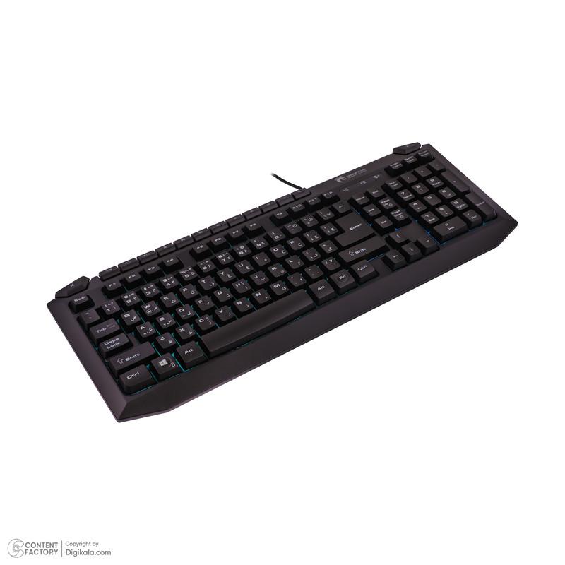 کیبورد گیمینگ گرین مدل GK701-RGB نورپردازی RGB Full-Size