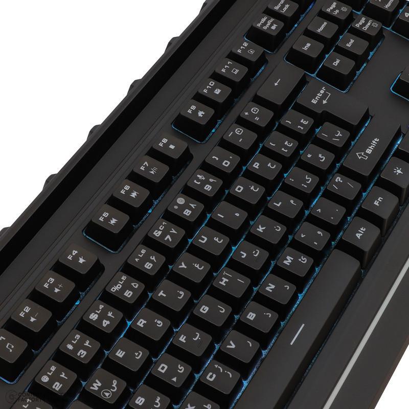 کیبورد گیمینگ گرین مدل GK702-RGB، Full-Size نورپردازی RGB