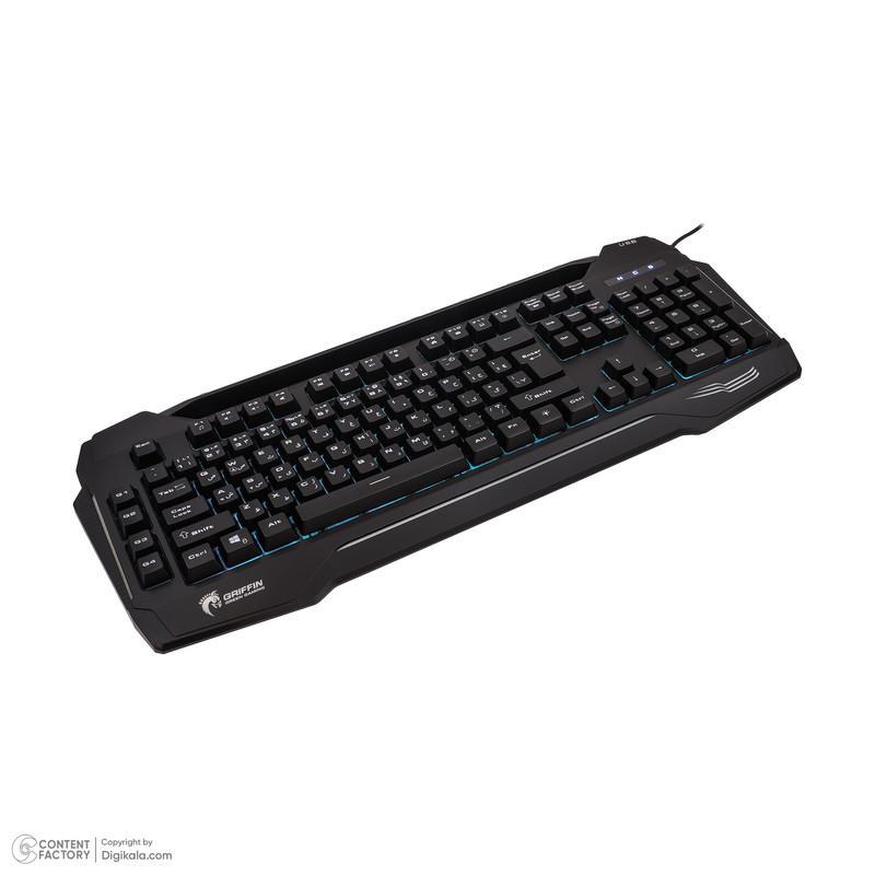 کیبورد گیمینگ گرین مدل GK702-RGB، Full-Size نورپردازی RGB