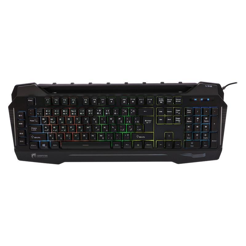 کیبورد گیمینگ گرین مدل GK702-RGB، Full-Size نورپردازی RGB