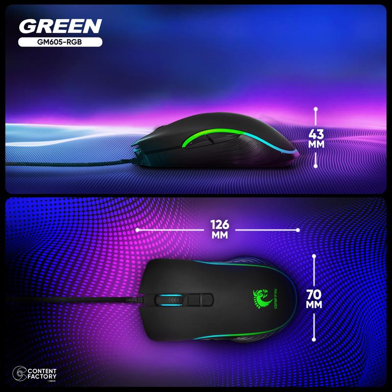 ماوس گرین مدل GM605-RGB