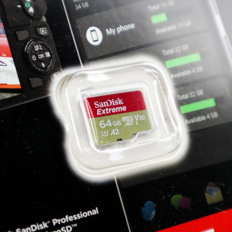 کارت حافظه سن دیسک microSDXC مدل Extreme کلاس A2 استاندارد UHS-I U3 سرعت 170MBps ظرفیت 64 گیگابایت
