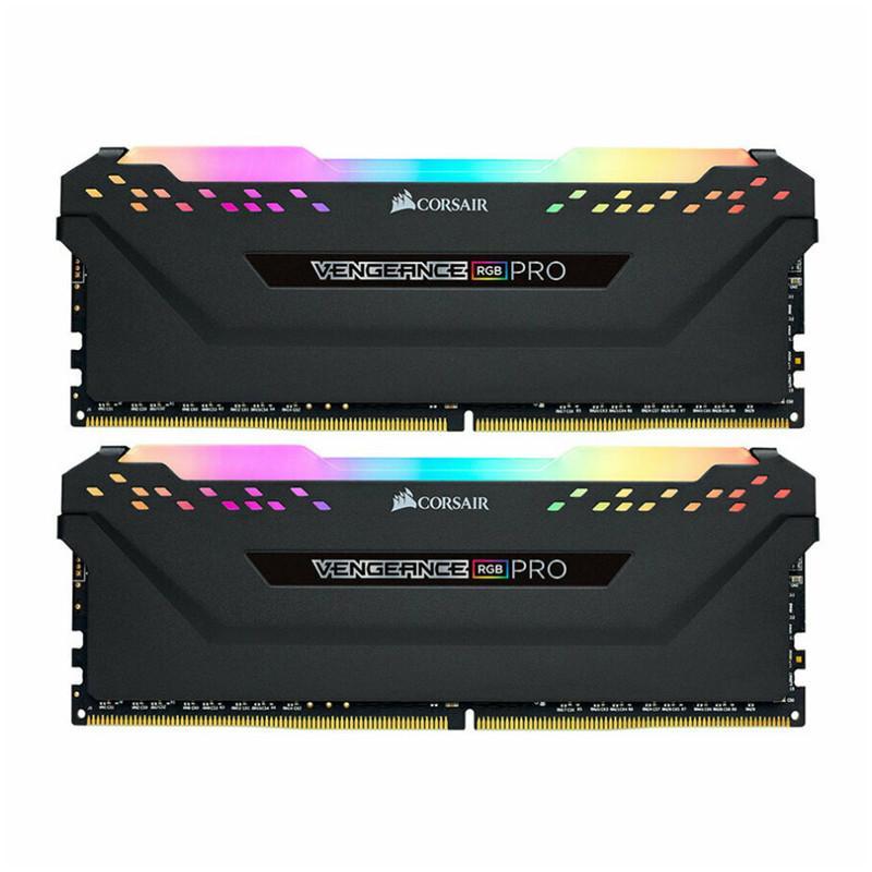رم دسکتاپ کورسیر مدل VENGEANCE RGB PRO DDR4 دو کاناله ظرفیت 64 گیگابایت سرعت 3200 مگاهرتز تایمینگ CL16 با سیستم خنک‌کننده هیت‌سینک